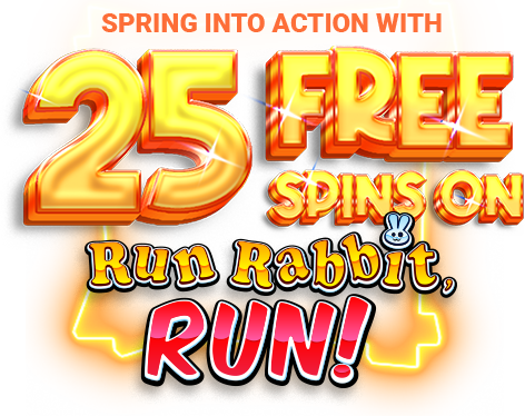 21Grand 25 Free Spins on Run Rabbit, Run